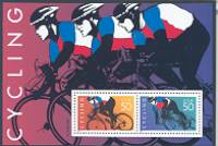 Cycling - Mini-Sheet of 2 United States, 1996.